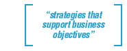 strategies that support business objectives
